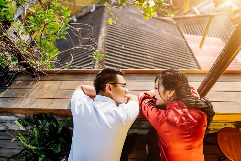 ảnh cưới chiều hoàng hôn