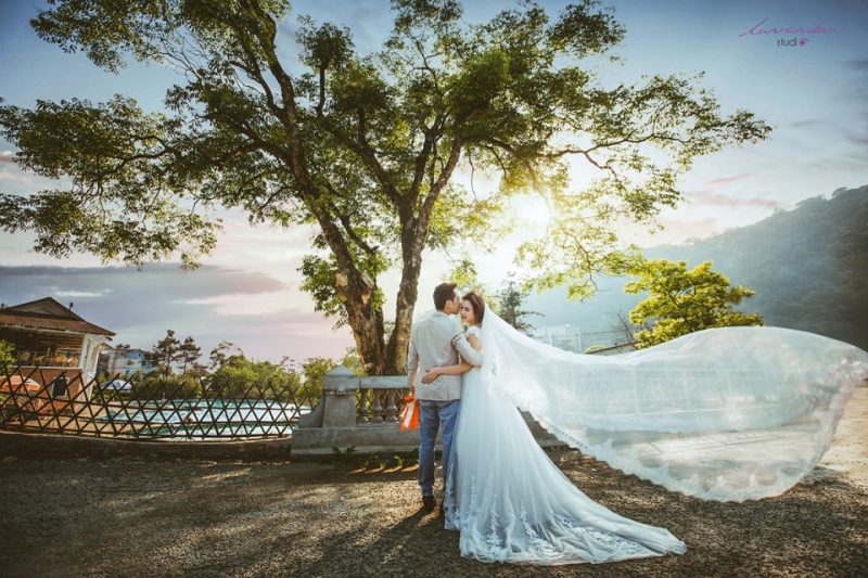 Chụp ảnh cưới ngoại cảnh ở Vĩnh Phúc