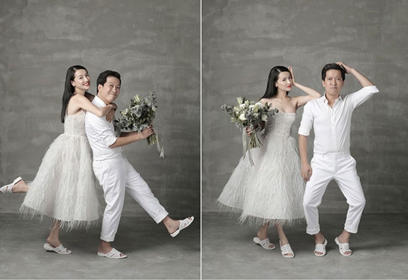 tư thế chụp ảnh cưới nhã phương trường giang