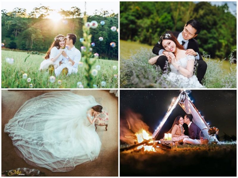 ý tưởng bộ ảnh cưới đà lạt 4 mùa