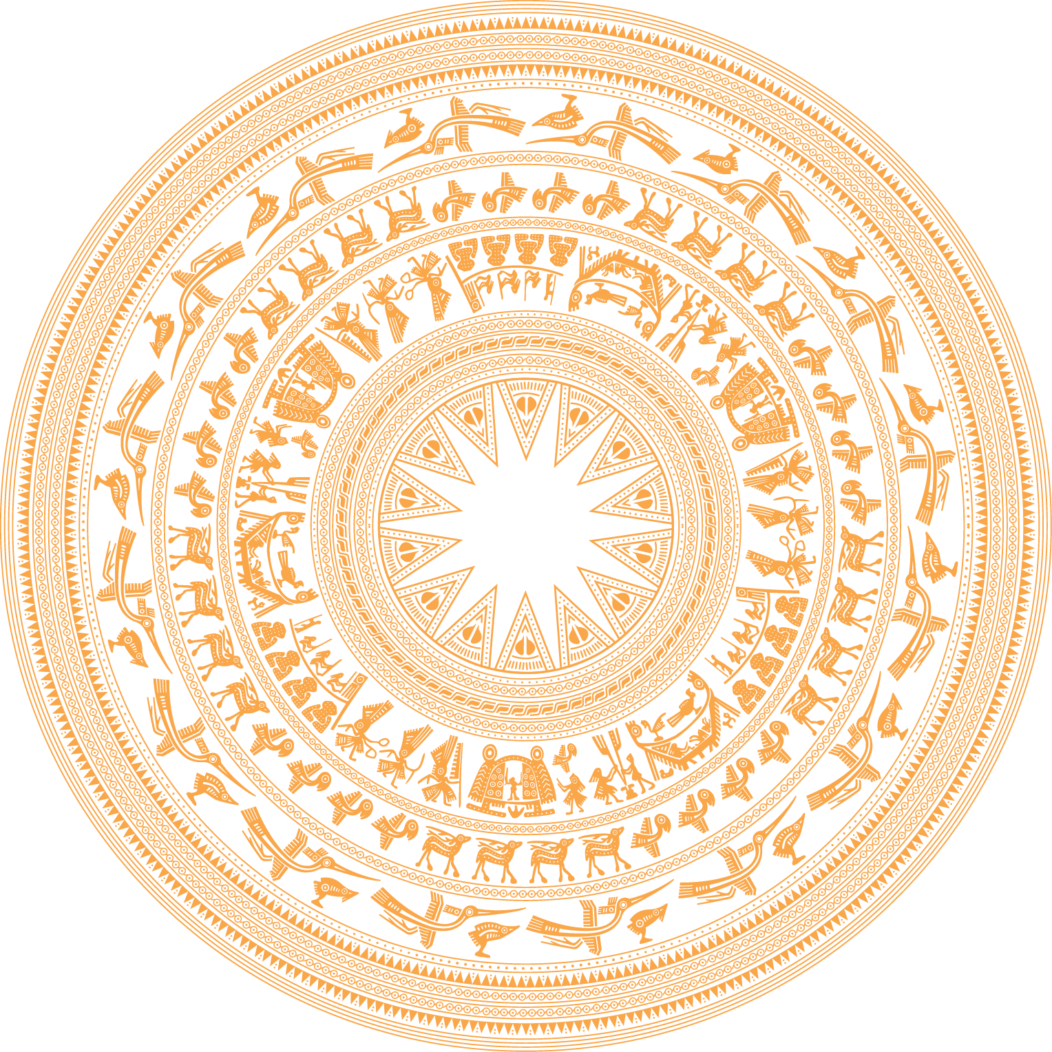 Background trống đồng png